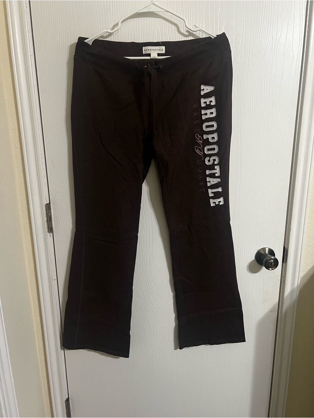 Aeropostale Brown Girls' Logo Sweatpants